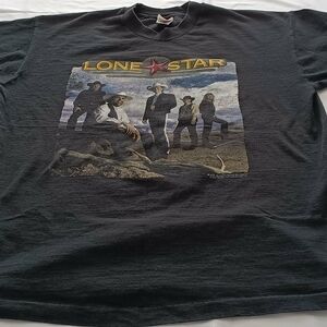 Fruit of the Loom Black Lone Star Graphic Tee